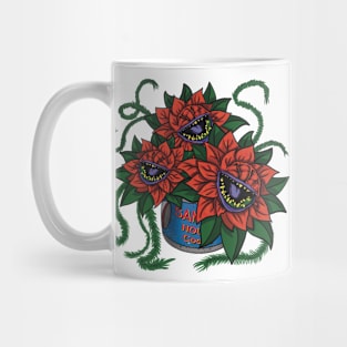 Poinsettia 2 - Christmas horror plant Mug